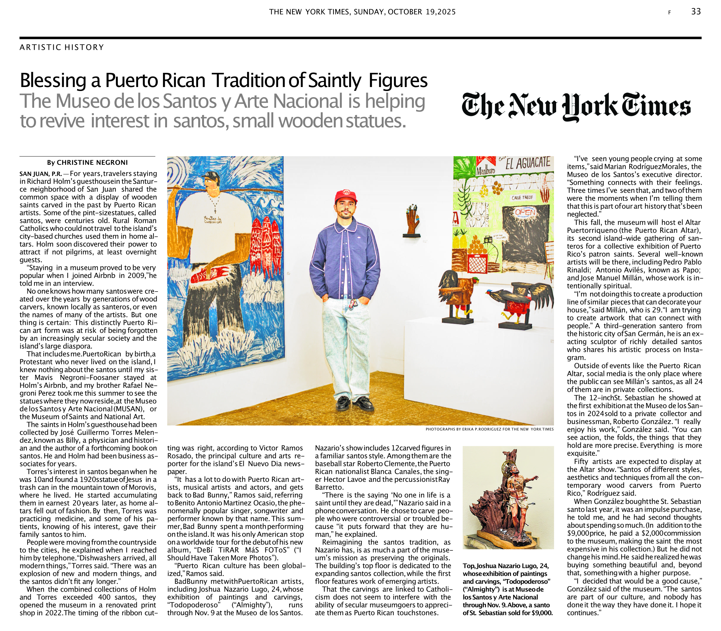 Act 60 donations led to an article in the New York Times